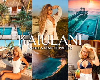 Summer Tropical Lightroom Presets, Beach and Travel (Mobile & Desktop)