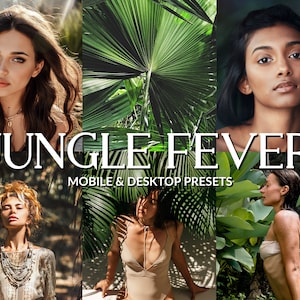 12 Jungle Travel Lightroom Mobile & Desktop Presets, Tropical Presets, Rainforest Presets, Palms Preset, Summer Presets, Travel Presets