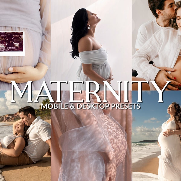 12 Summer Maternity Lightroom Mobile & Desktop Preset, Pregnancy Preset, Motherhood, Family Preset, Beach Preset, Baby Belly, Mommy Blogger