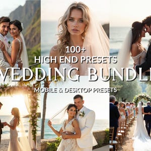 100+ Lightroom Presets – 2025 Wedding Bundle | Editorial, Film Look, Natural, Warm, Clean | Mobile & Desktop | Bestseller + New Set