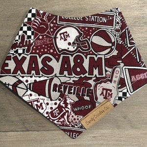 Cotton Texas A&M Aggies Pop Art Dog/Pet Bandana
