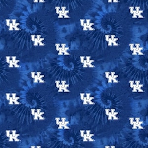 Cotton Kentucky Wildcats Tie Dye Dog/Pet Bandana