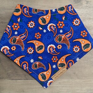 Cotton Florida Gators Paisley Dog/Pet Bandana