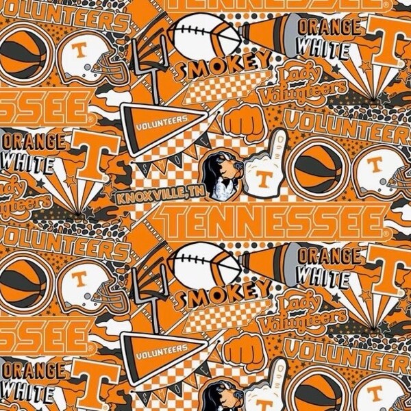 Party Animal Tennessee Volunteers Banner – 112 X 71 Cm, College-Flagge, Wetterfest, Doppelseitig