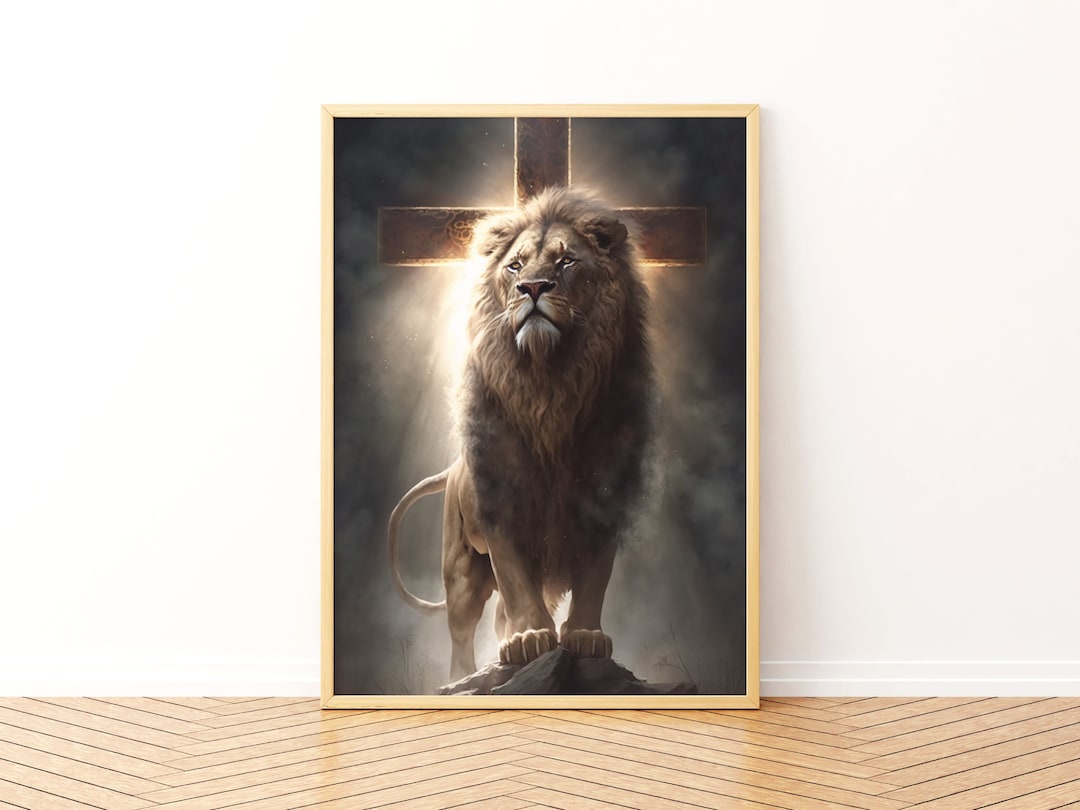 The Lion of Judah Downloadable Print Digital Prints Christian Artwork