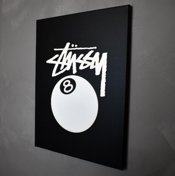 Stussy 8 Ball Poster, Wall Art, Bedroom Prints, Streetwear Room