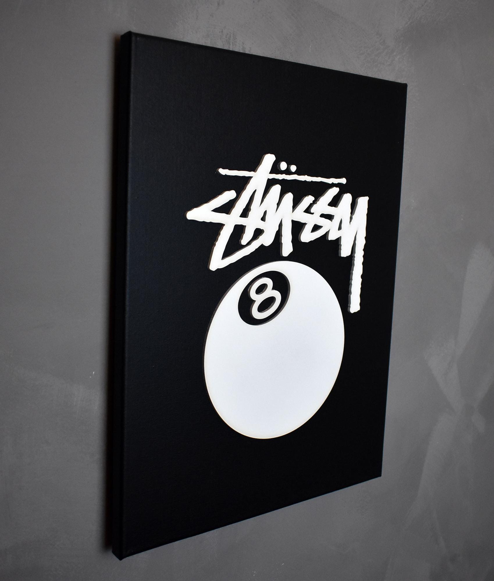 Stussy 8 Ball Poster, Wall Art, Bedroom Prints, Streetwear Room