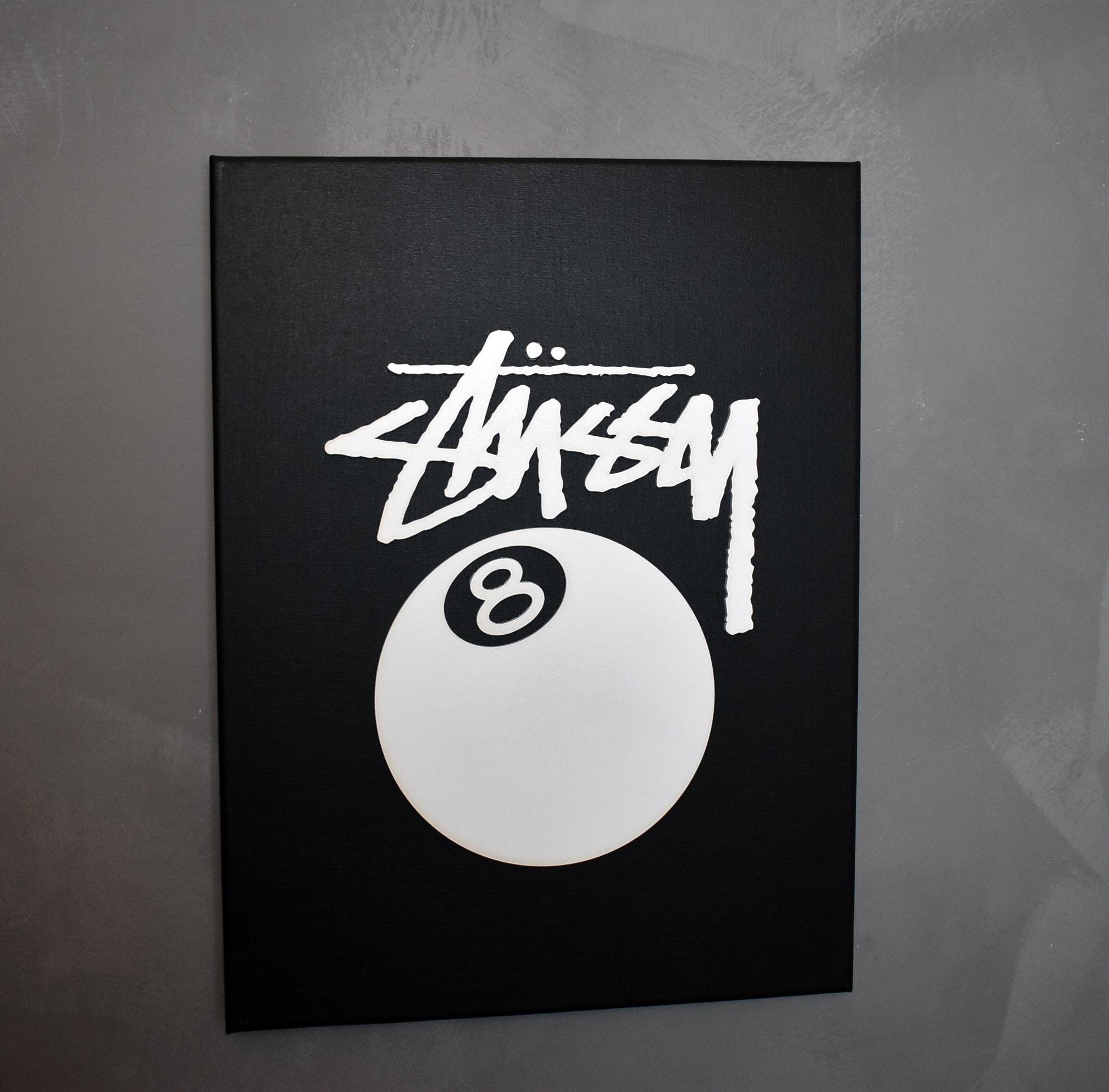 Stussy 8 Ball Poster, Wall Art, Bedroom Prints, Streetwear Room