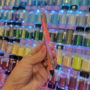 Daisy Swirl Glitter Pen