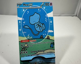 Shiny Mew EX Card Replica Card/Phone Stand - Display Shiny Mew Stand