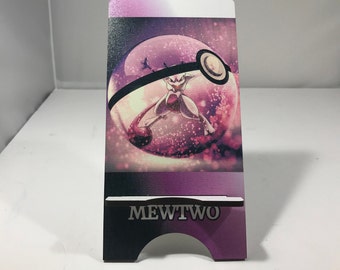 Mewtwo Card/Phone Stand - Display Mewtwo Stand