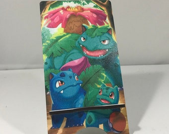 Bulbasaur, Ivysaur, Venasaur Card/Phone Stand - Display Bulbasaur evolution Stand