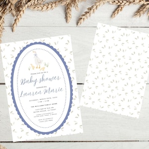 Mother Goose Baby Shower Invitation