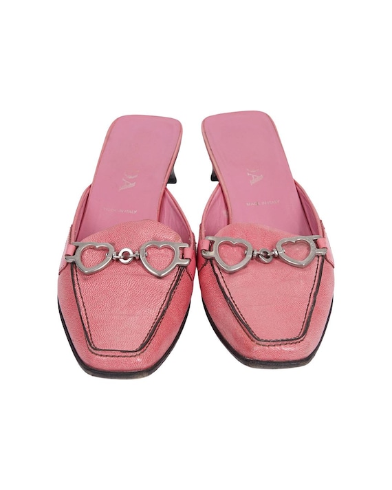 靴 PRADA heart charm mules Prada S/S2000 Heart Mules - Etsy