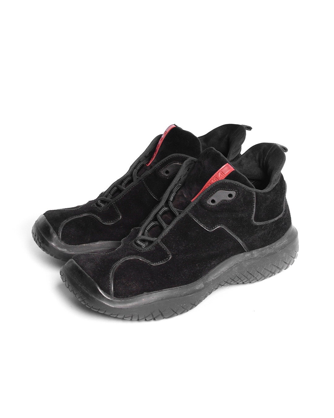 Prada Sport Vibram Black Suede Boots Etsy Australia
