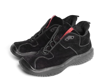 Prada Sport Vibram Black Suede Boots - Etsy
