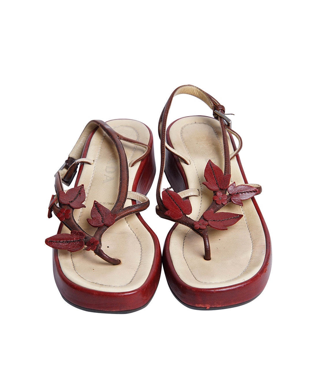 Prada S/S1997 Vine Leaf Sandals - Etsy Canada