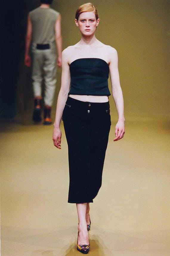Miu Miu F/W1999 Signature Mesh Bustier - image 5