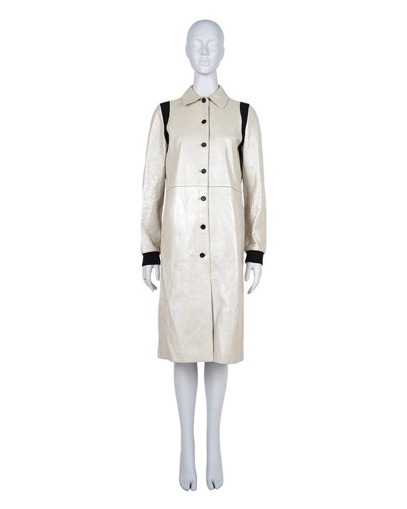 Miu Miu S/S2000 Iconic Runway Leather Coat - Etsy