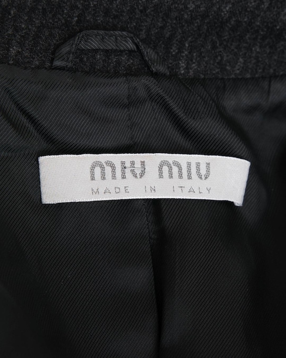 Miu Miu F/W2000 Striped Lining Coat - image 5