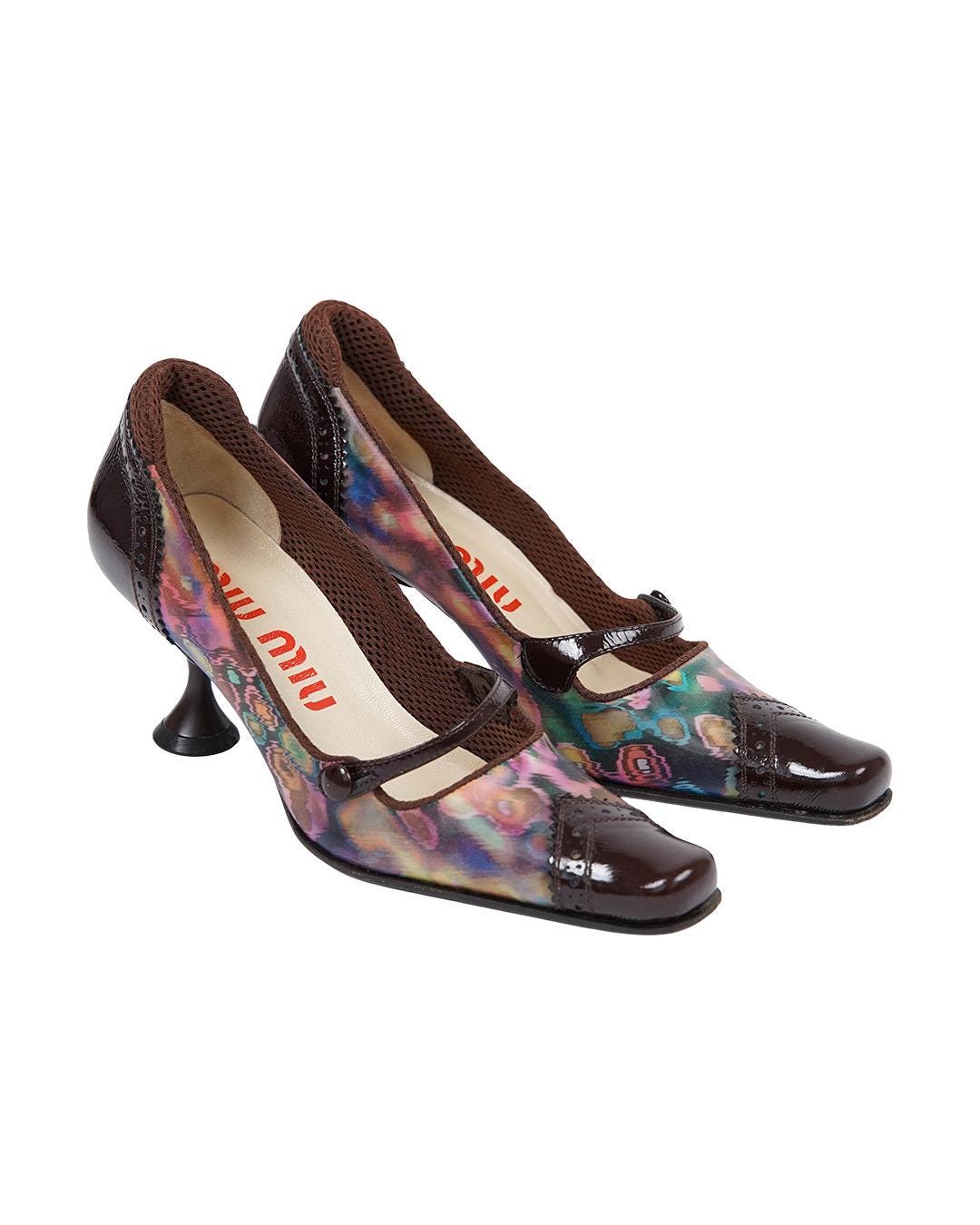 Miu Miu S/S1999 Holograhpic Heels - Etsy