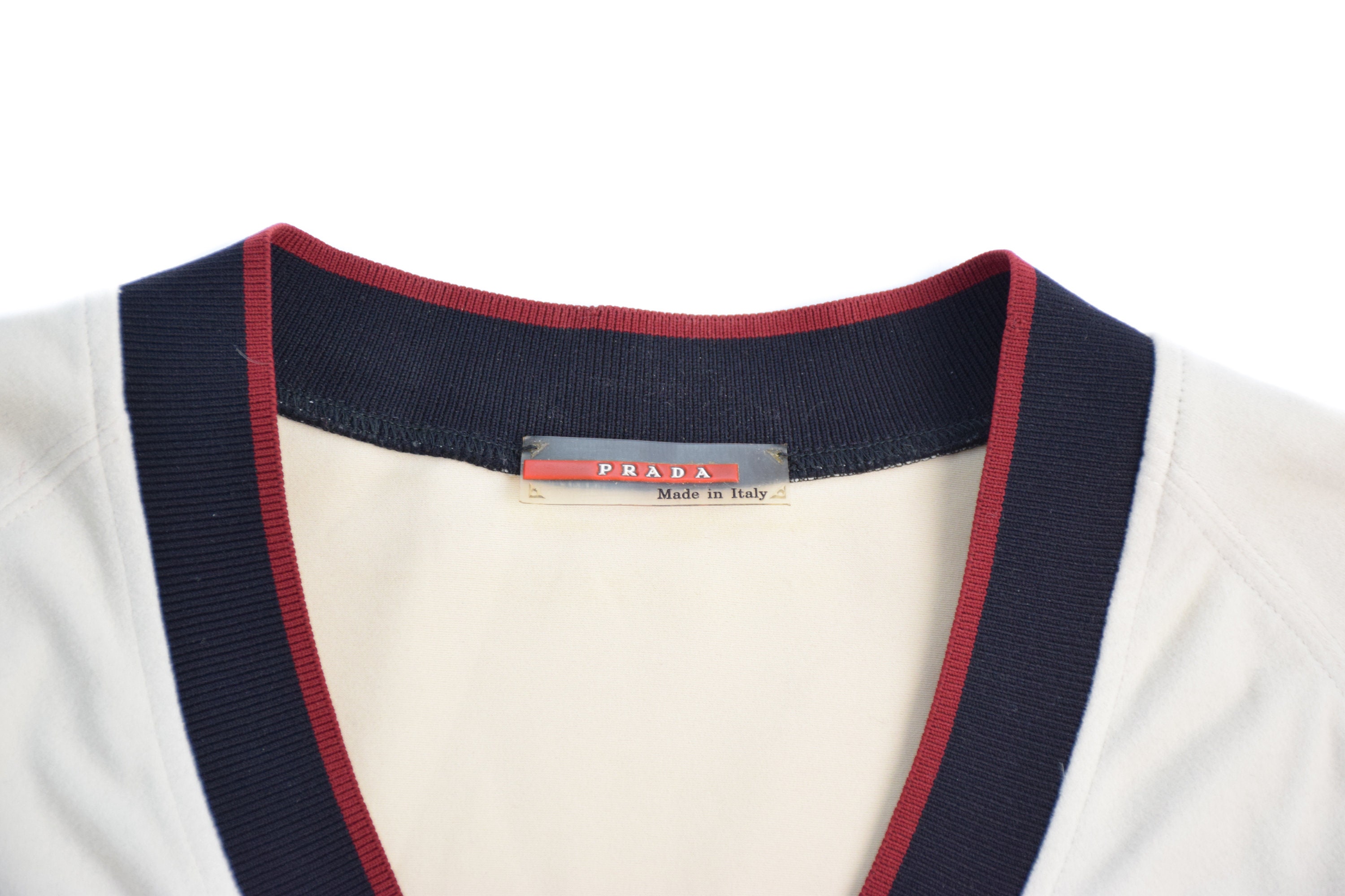 Prada Sport Beige V Neck Sweater - Etsy