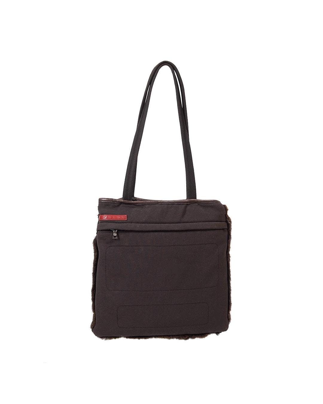 Prada F/W1999 Fur Tote Bag - Etsy