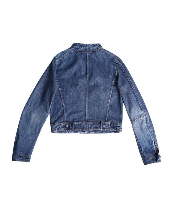 ジャケット PRADA Denim jackets Prada Light Denim Zipper Jacket | Saks Fifth Avenue