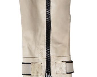 Buy Miu Miu S/S2000 Leather Zip Jacket in Beige Online in India - Etsy