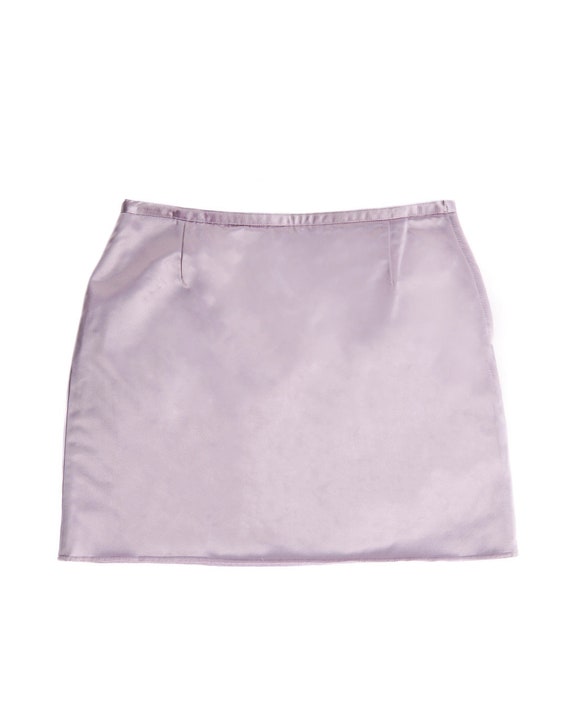 Miu Miu F/W1999 Lilac Satin Mini Skirt