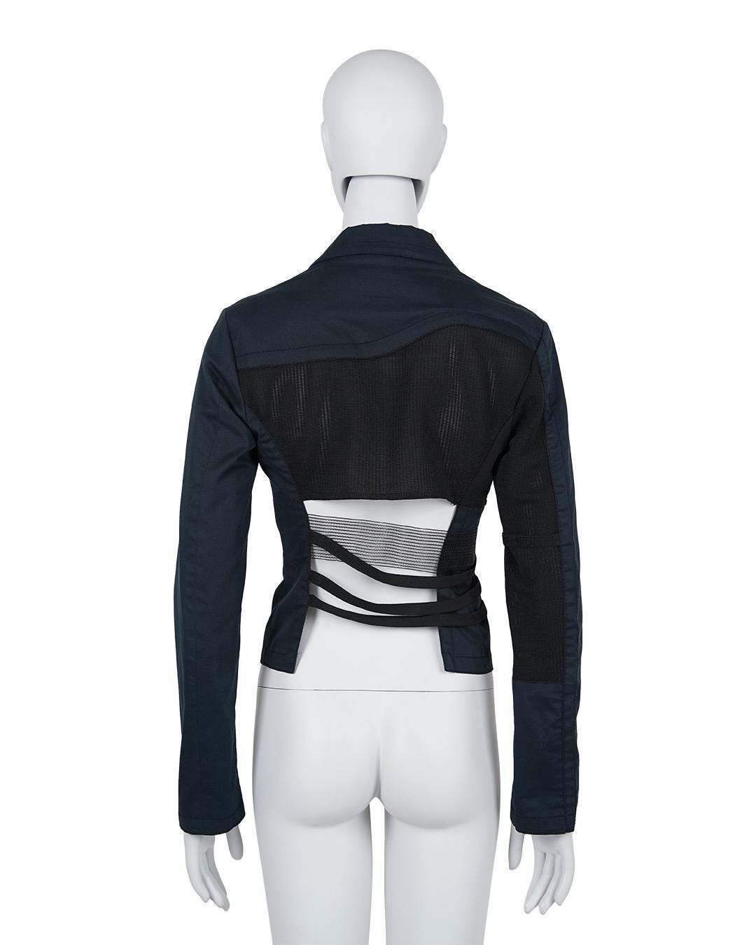 DIRK BIKKEMBERGS ブラックスーツベストセット ビンテージスタイル Dirk Bikkembergs S/S2004 Open Back Blazer - Etsy