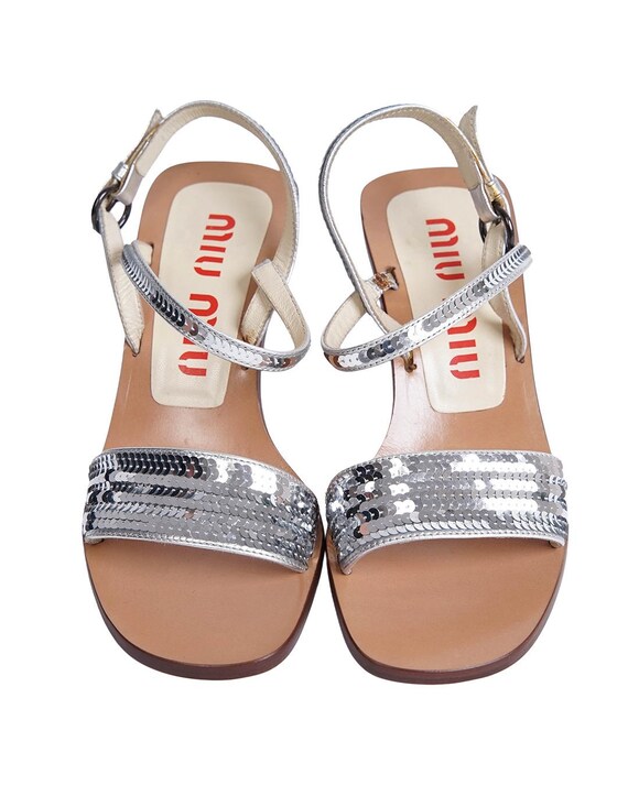 Miu Miu S/S1998 Sequin Heels - image 3