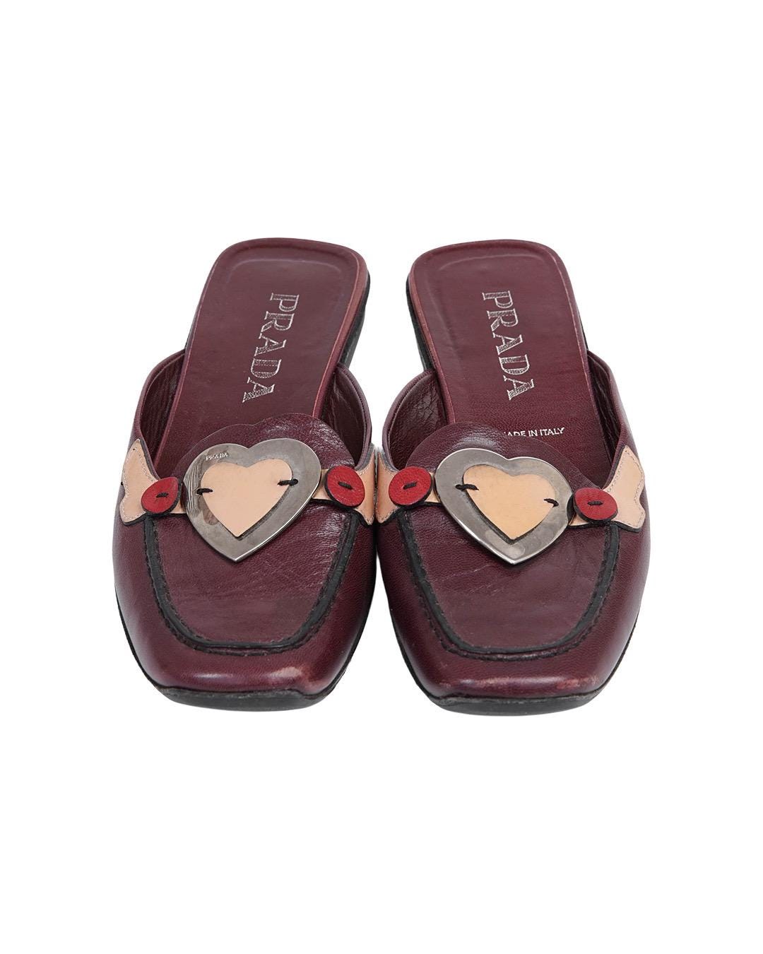 靴 SS00 Prada Heart Slingback Sandals 37 SS00 Prada Heart Slingback Sandals - US 6.5 – Wish You Love
