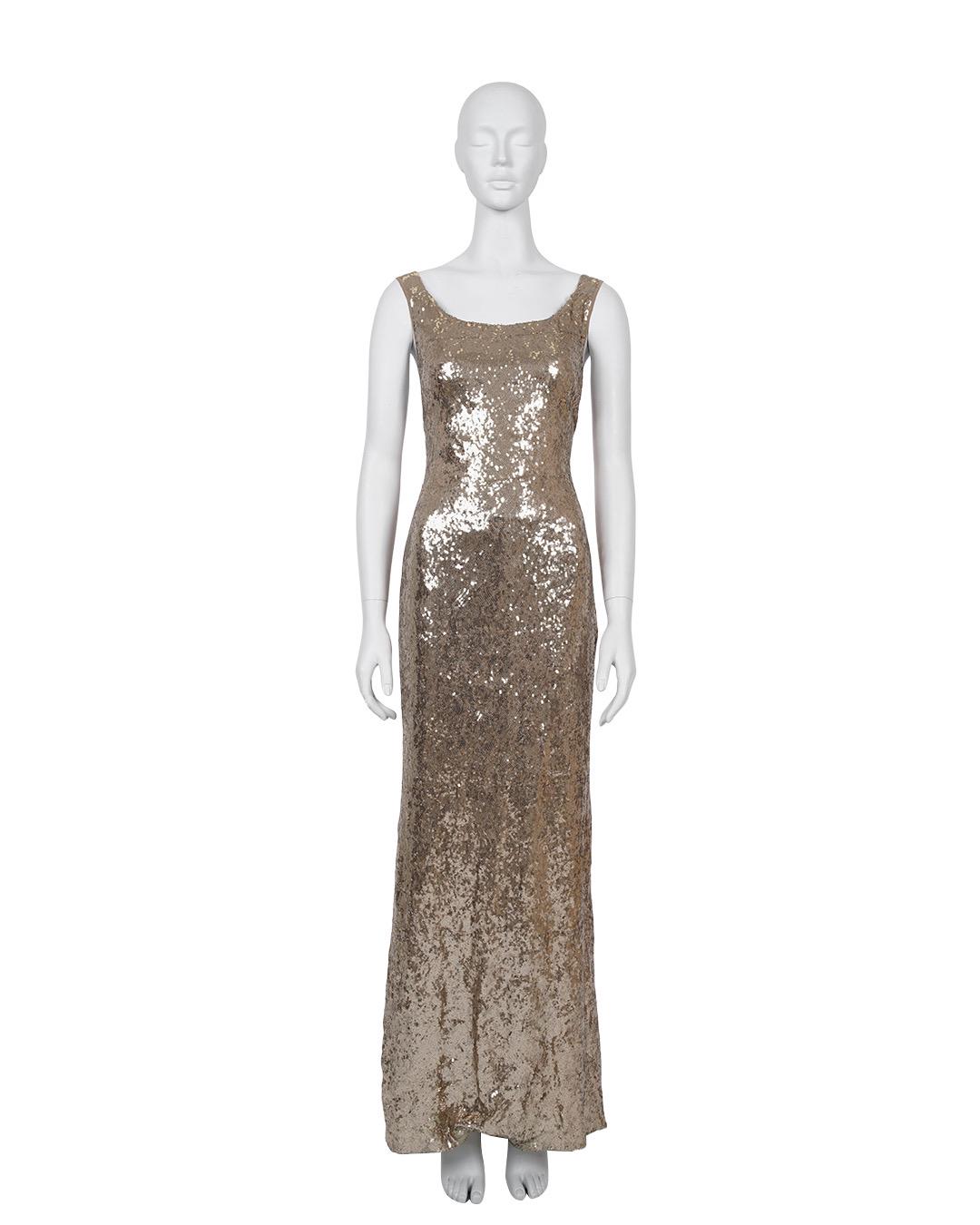 blumarine gold dress Blugirl Sequin MAUVE