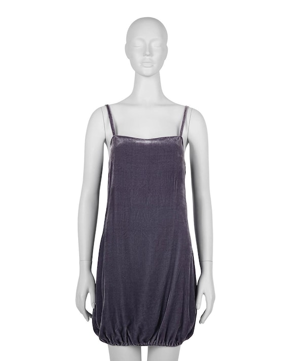 ワンピース Miu Miu Grey Velour Mini Dress Miu Miu Grey Velour Mini Dress | italist