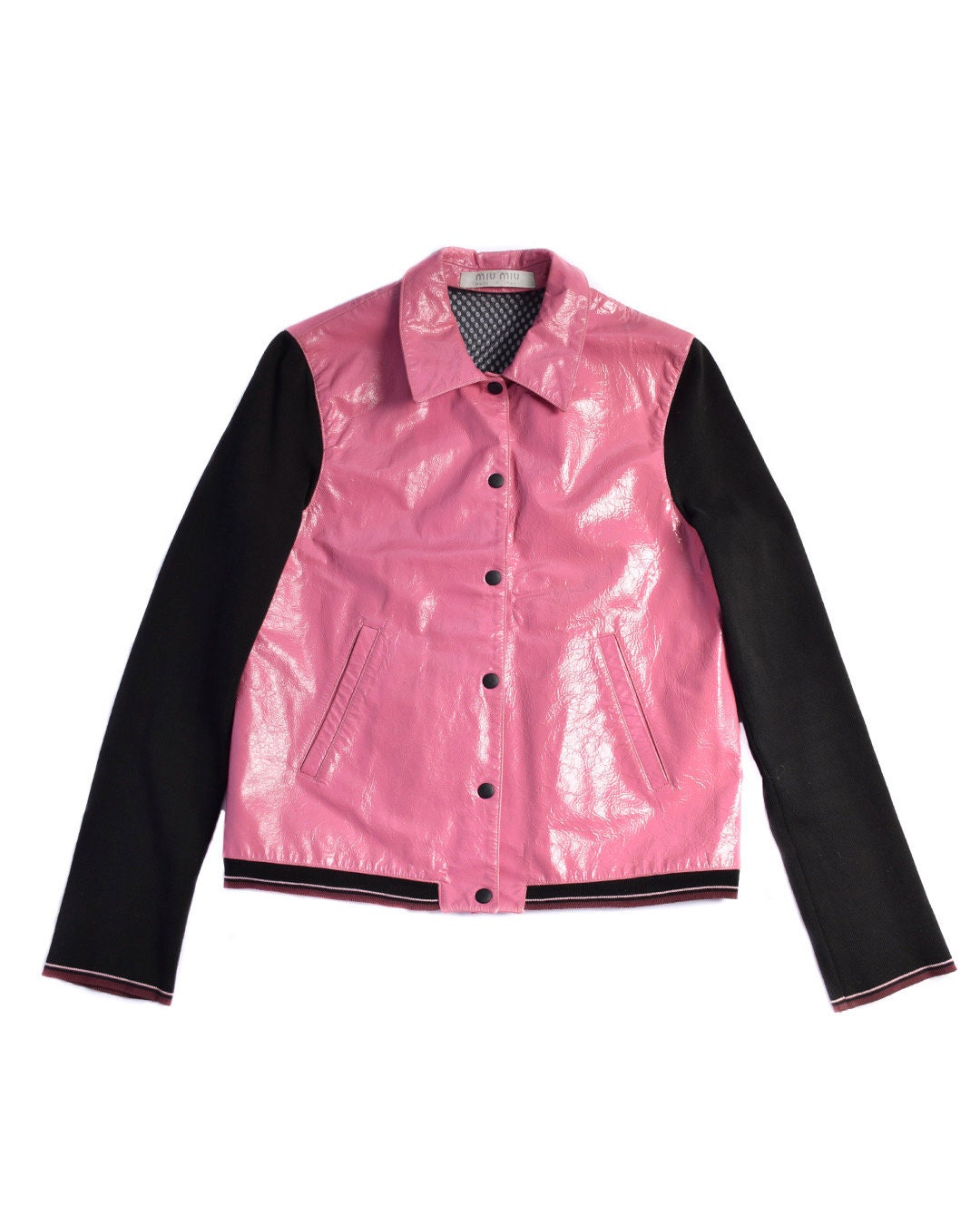 Miu Miu S/S 2000 Pink Patent Leather Jacket - Etsy Miu Miu S/S 2000 Pink Patent Leather Jacket - Etsy