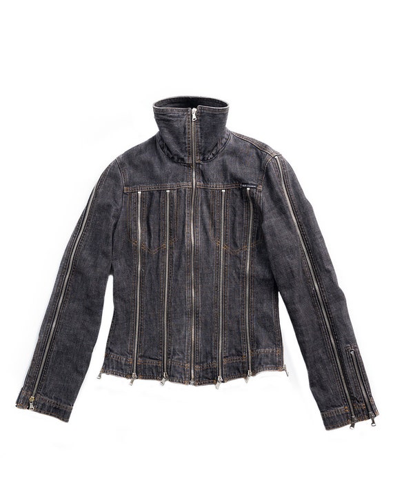 Buy Archive Dolce & Gabbana Zippers Denim Jacket Online in India  