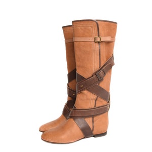 Chloé S/S2010 Leder Gürtel Wrap Stiefel