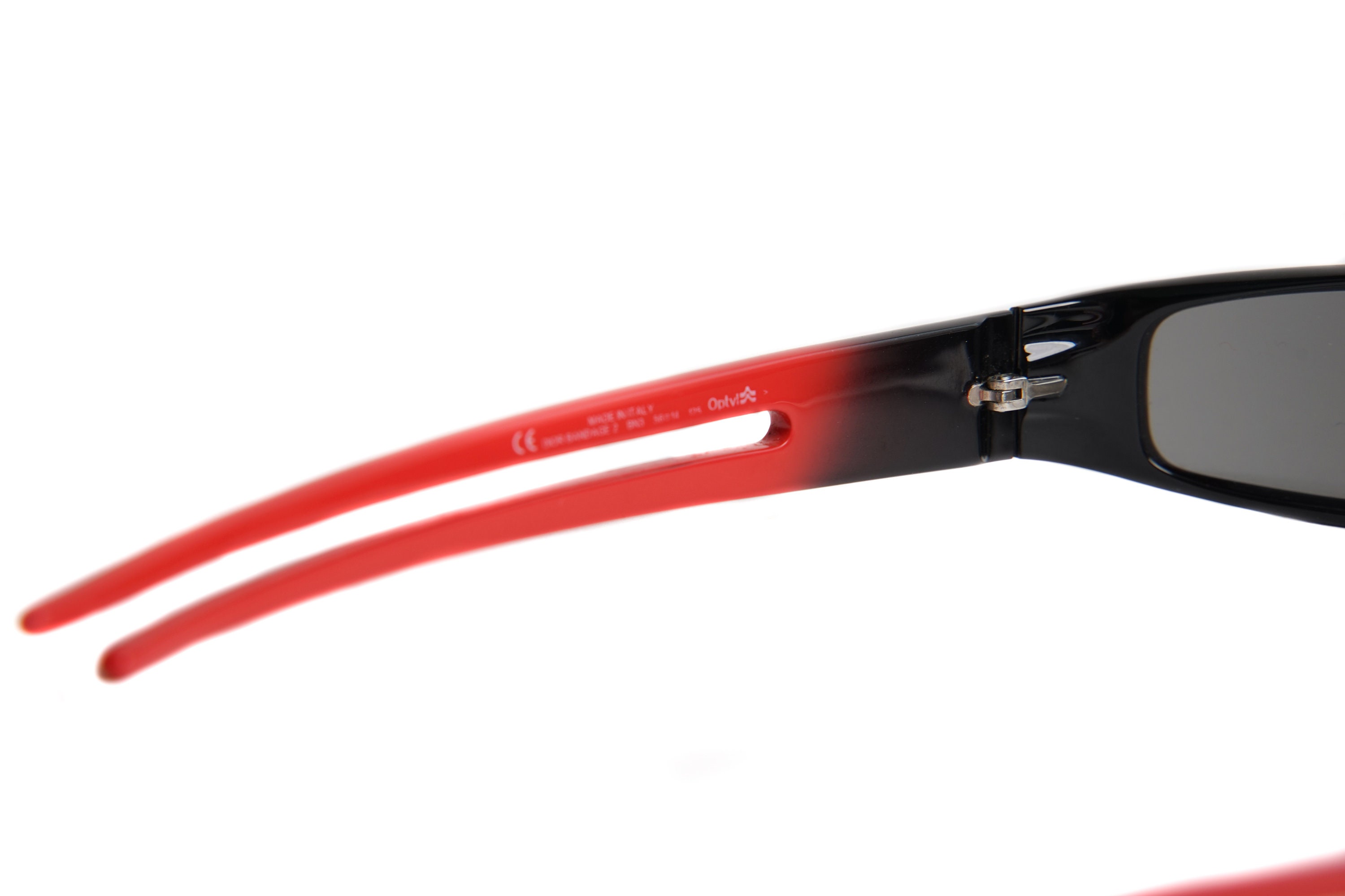 Dior Black and Red Sunglasses Dior // Black & Red 2003 Bandage 2 Slim Sunglasses – VSP  main image 4