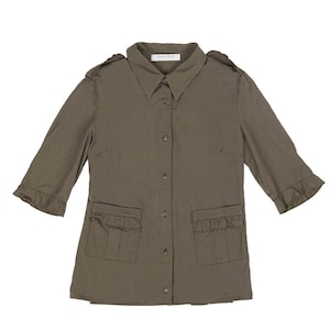 Miu Miu S/S1999 Ruffle Pleated Back Shirt