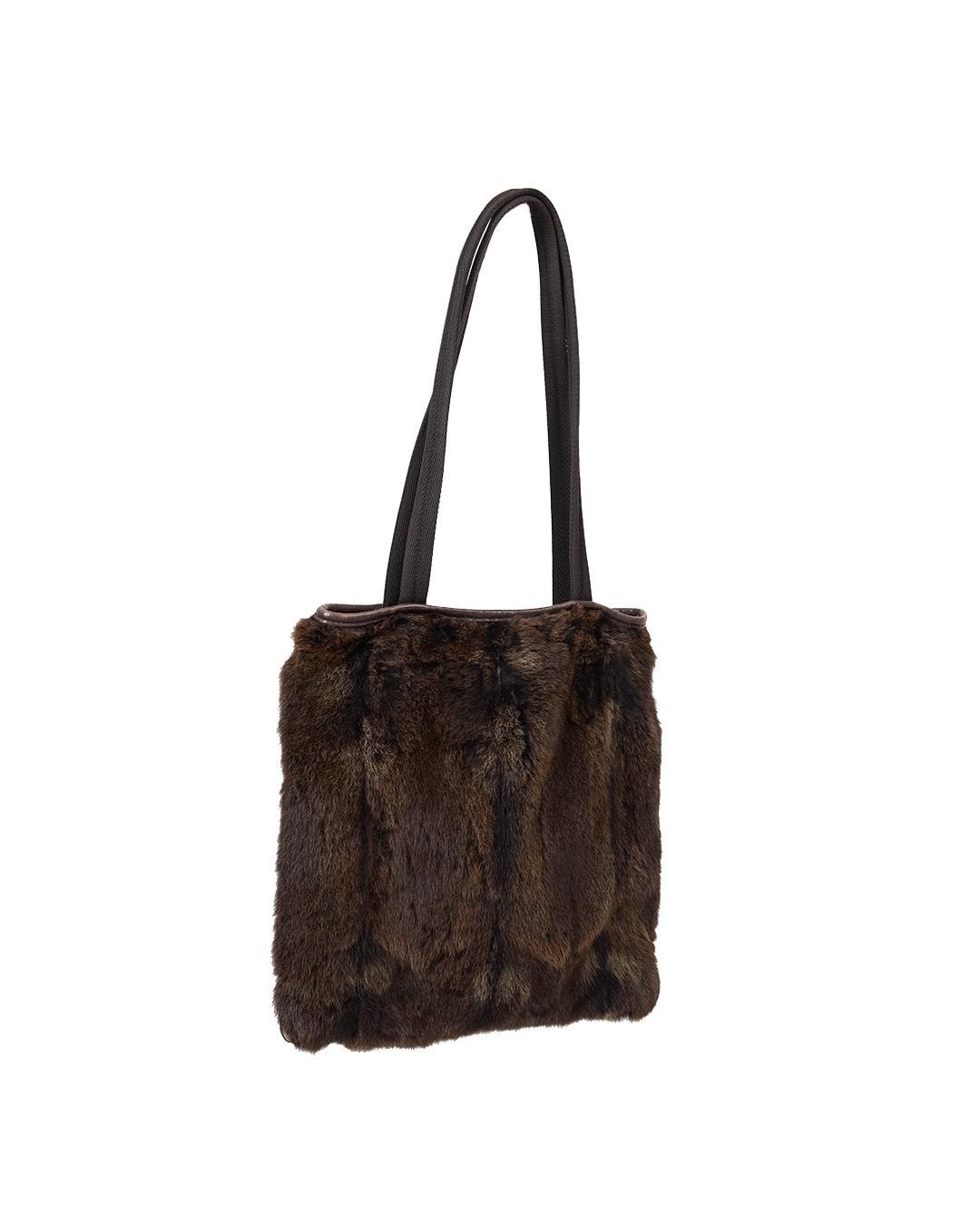 Prada F/W1999 Fur Tote Bag - Etsy