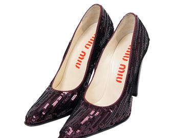 Miu Miu F/W1997 Sequin Heels