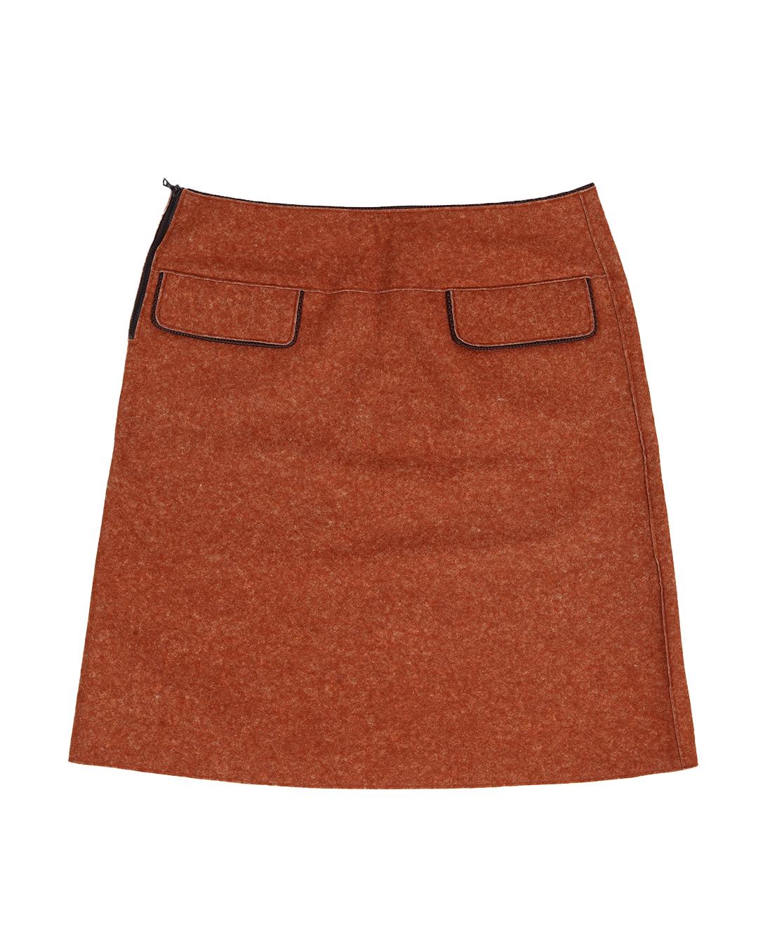 スカート FW1999 Miu Miu Wool Skirt 42 Miu Miu F/W1999 Wool Skirt - Etsy