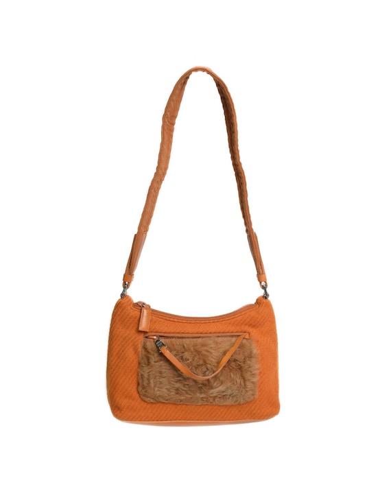 史上最も激安 Prada Etsy - Orange in Bag Shoulder Wool/fur F/W1999 バッグ