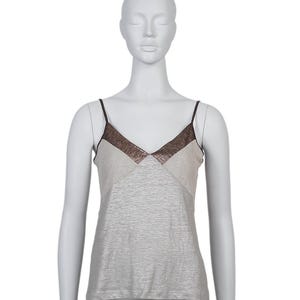 Chloe Early 2000s Tank Top in Argent/Bronz