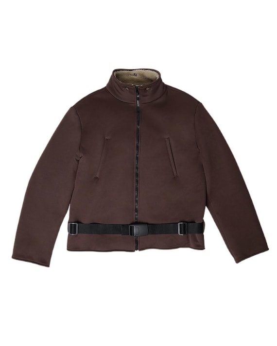 【archive】miu miu 1999 ss スエード ジップアップブルゾン Miu Miu F/W1999 Mens Fleece Lining Jacket - Etsy