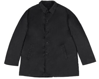 ジャケット・アウター 90s PRADA long coat black PRADA Winter TRENCH COAT | Vintage Prada Jacket | Shearling