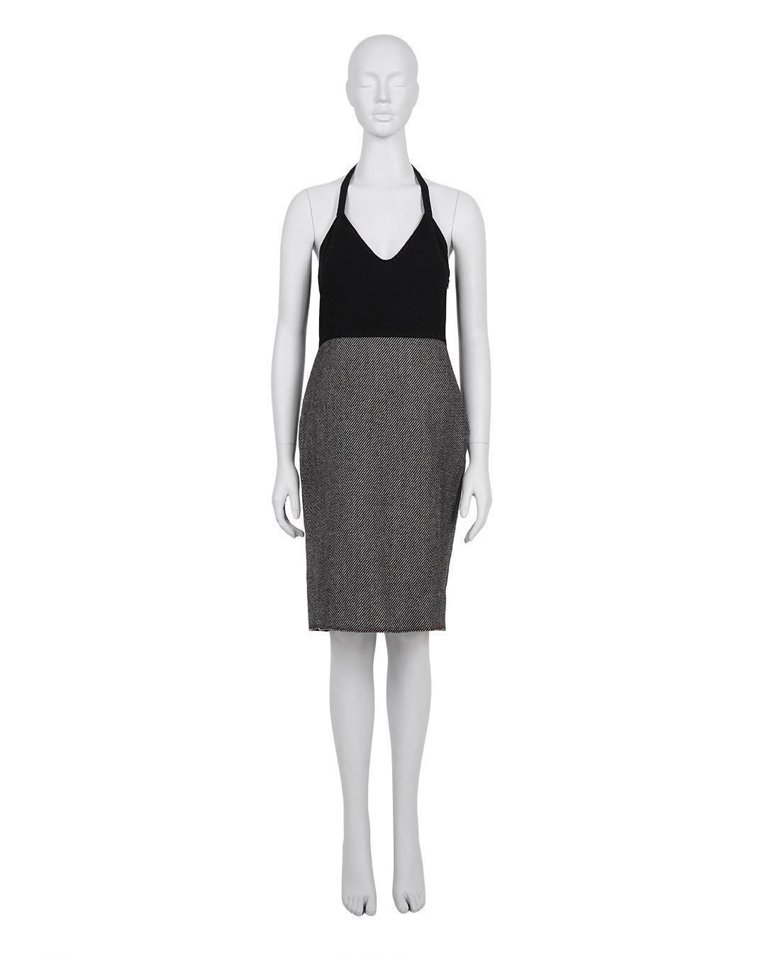 Miu Miu F/W2000 Halter Neck Wool Dress - Etsy Israel