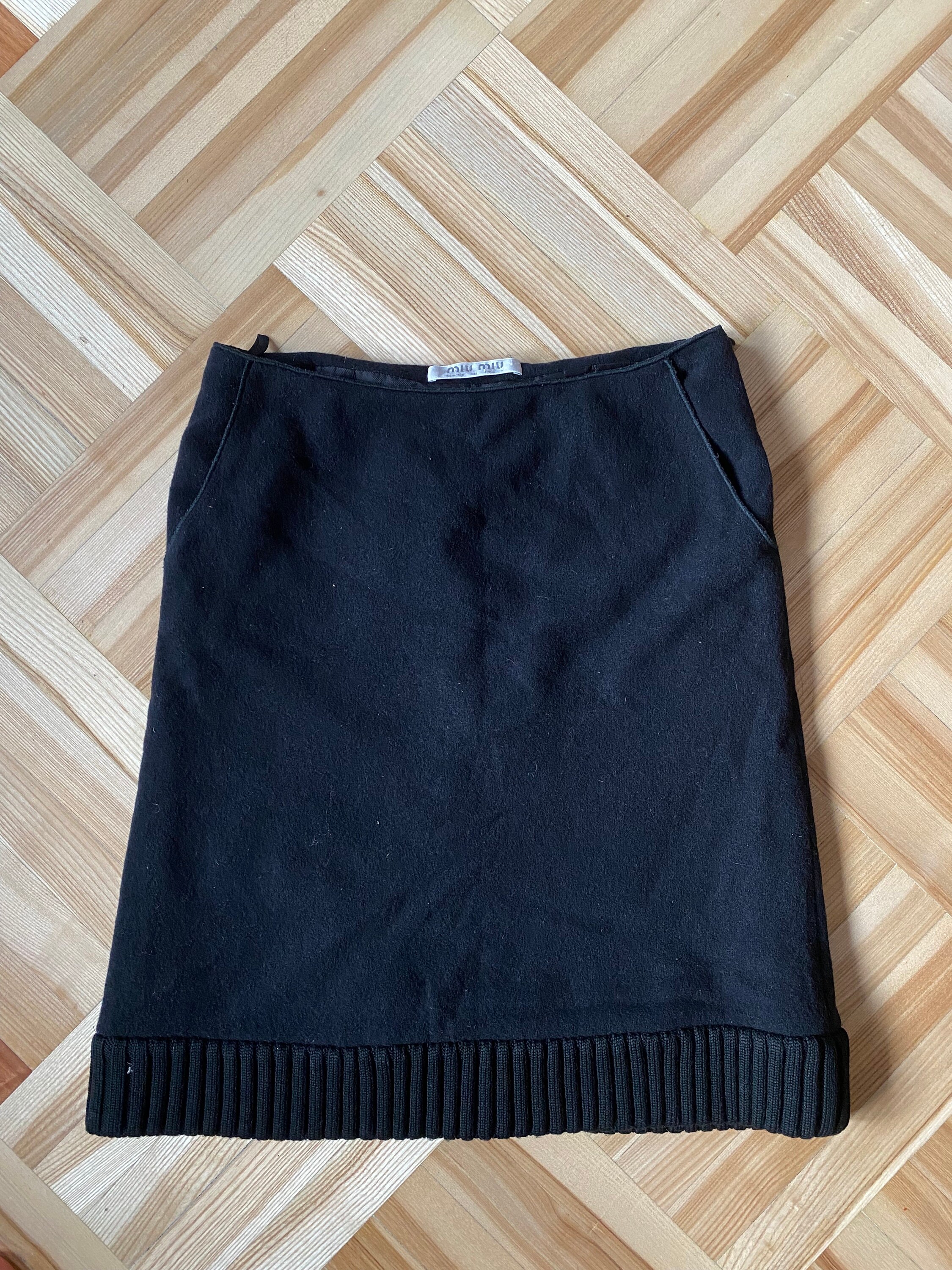 Miu Miu F/W1999 Wool Skirt - Etsy