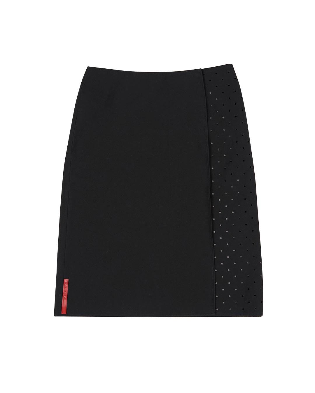 Prada S/S1999 Sport Midi Perforated Skirt - Etsy